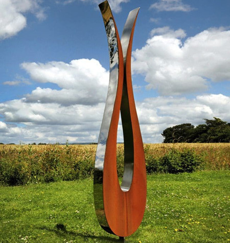 Rusty Metal Yard Art Corten Steel Garden Decor