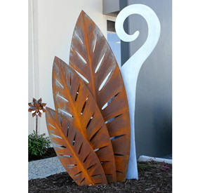 Rusty Metal Yard Art Corten Steel Garden Decor