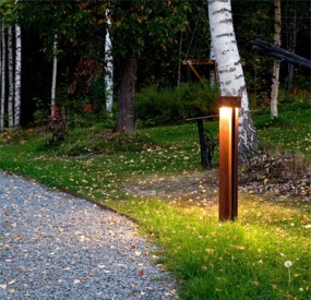 Corten Steel Lighting Bollards On Sale