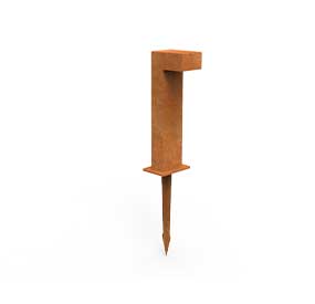 LB06-Factory Sale Corten Steel Lights For garden