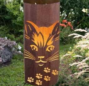 LB17-Corten Steel Light Box For Holiday Village