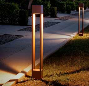 LB04-Corten Steel Light Box For Ornamental Garden