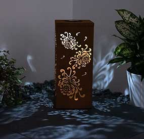 LB14-Corten Steel Light Box For Park Project