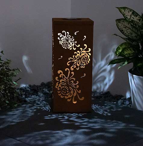 LB14-Corten Steel Light Box For Park Project