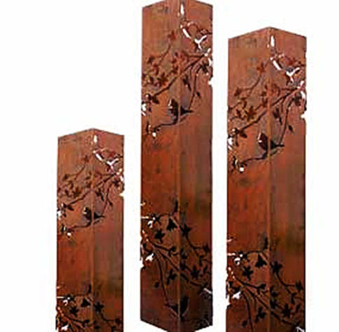 LB15-Corten Steel Light Box For Outdoor Furniture