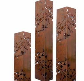 LB15-Corten Steel Light Box For Outdoor Furniture
